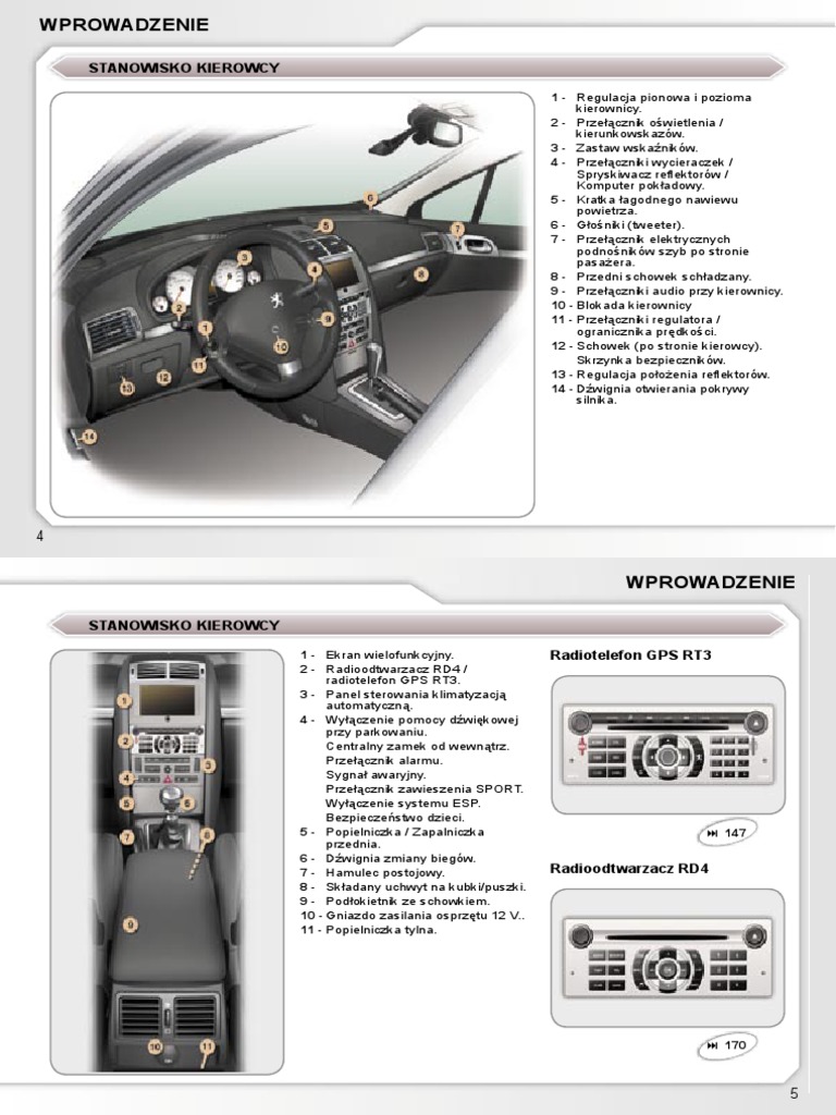 Peugeot 407 Instrukcja