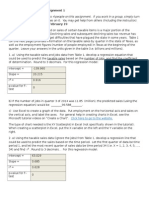 Assignment For Quantitative Analysis