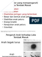 Pengaruh Jarak Terhadap Luka Tembak Masuk