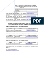 Datos Directivos y Planteles 2012