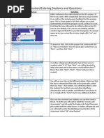 CPS Narration/Entering Students and Questions: Step Action On Screen Narration