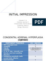 Initial Impression: Calzado, V. A. Catubay, Jaymee C. Chukwuneke, Chioma Nancy Cudiamat, Allen O. Dangsi, Marciel A