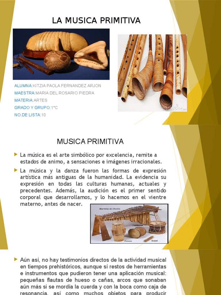 dejar Volver a llamar hombro Musica Primitiva | PDF | Edad de Piedra | Instrumentos musicales