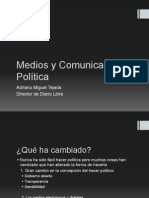 Panel con Adriano Miguel Tejada "Medios y comunicación Política"