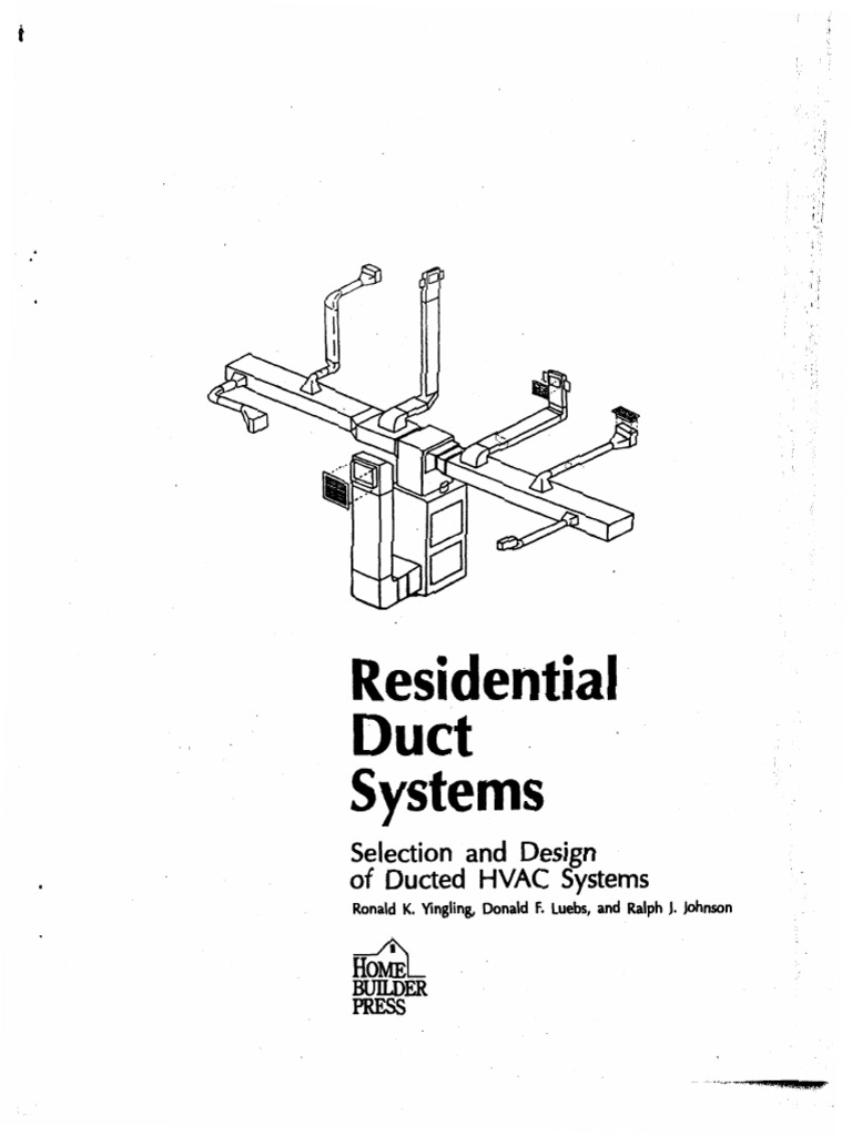 Residential Duct Design Systems PDF Duct (Flow) Basement