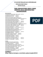 Daftar Nama Mahasiswa Baru Yang Lulus SNMPTN 2014