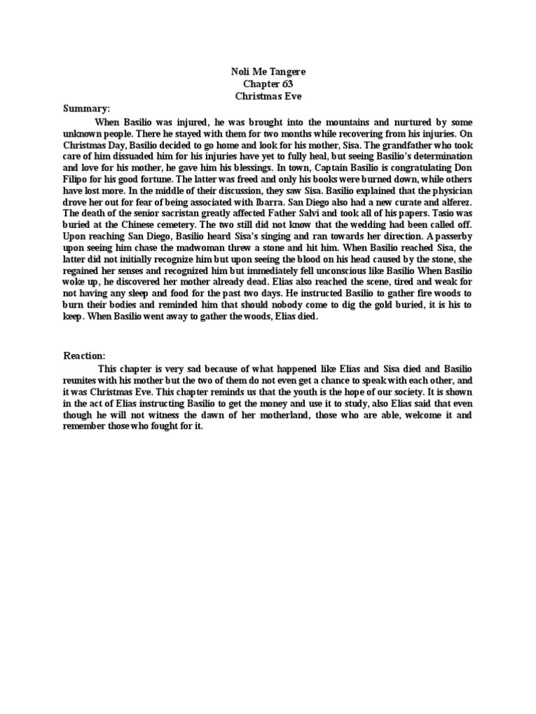 Chapter 63 and 64 Noli Me Tangere | PDF