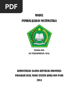 Modul Pembelajaran Matematika Pdf