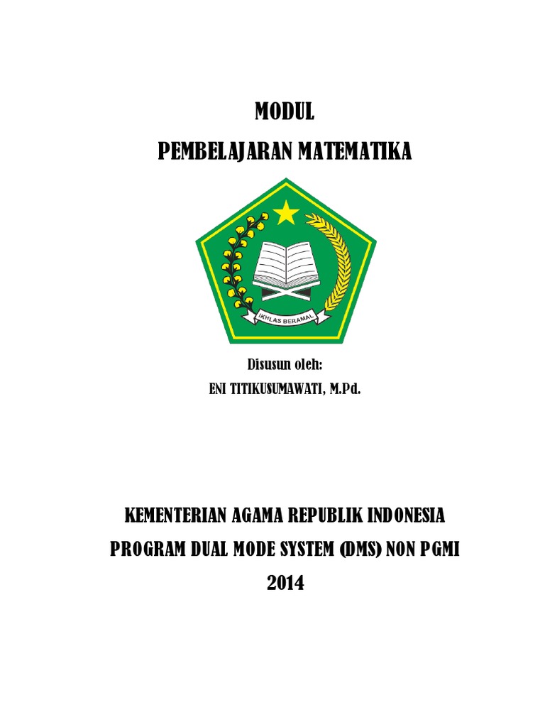Modul Pembelajaran Matematika
