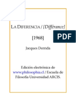 La Diferencia - Derrida