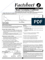 144 - Spearman's Rank Correlation Coefficient