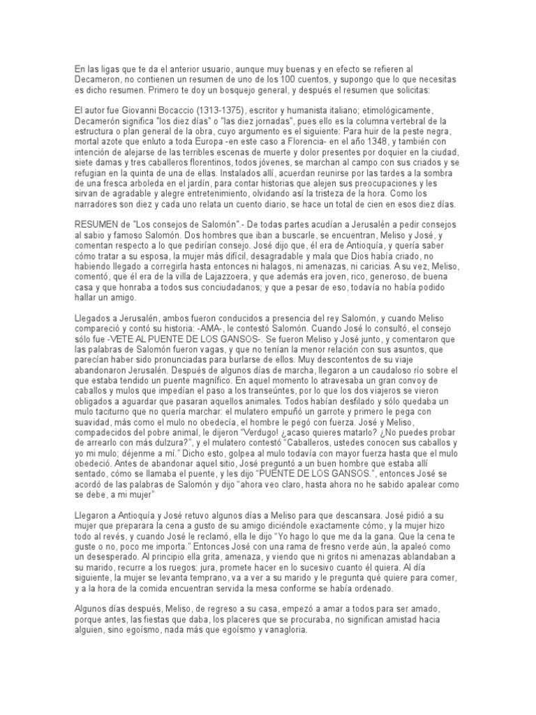 Cuentos Del Decameron PDF El decameron Giovanni Boccaccio