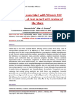 Psychosis Associated With Vitamin B12 Deficiency - A Case Report With Review of Literature