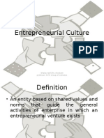 Entrepreneurial Culture