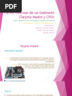 Partes Internas de Un Gabinete (Tarjeta Madre y CPU)