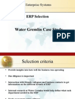 ERP Selection: Water Gremlin Case Study
