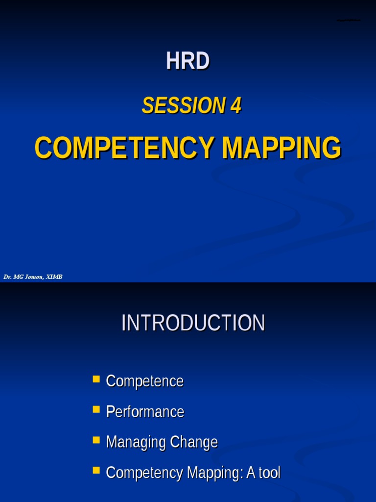 Competency Mapping 160 | PDF