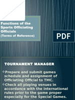 Duties of Sports Officials