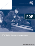 BPW Trailer Axles and Suspensions Maintenance Instructions