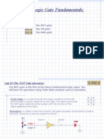 Lab02:Logic Gate Fundamentals:: The NOT Gate: The OR Gate: The AND Gate