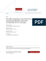 The Effect of Ageing On Microstructure and Mechanical Properties