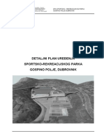 Detaljni Plan Uređenja Sportsko-Rekreacijskog Parka Gospino Polje, Dubrovnik