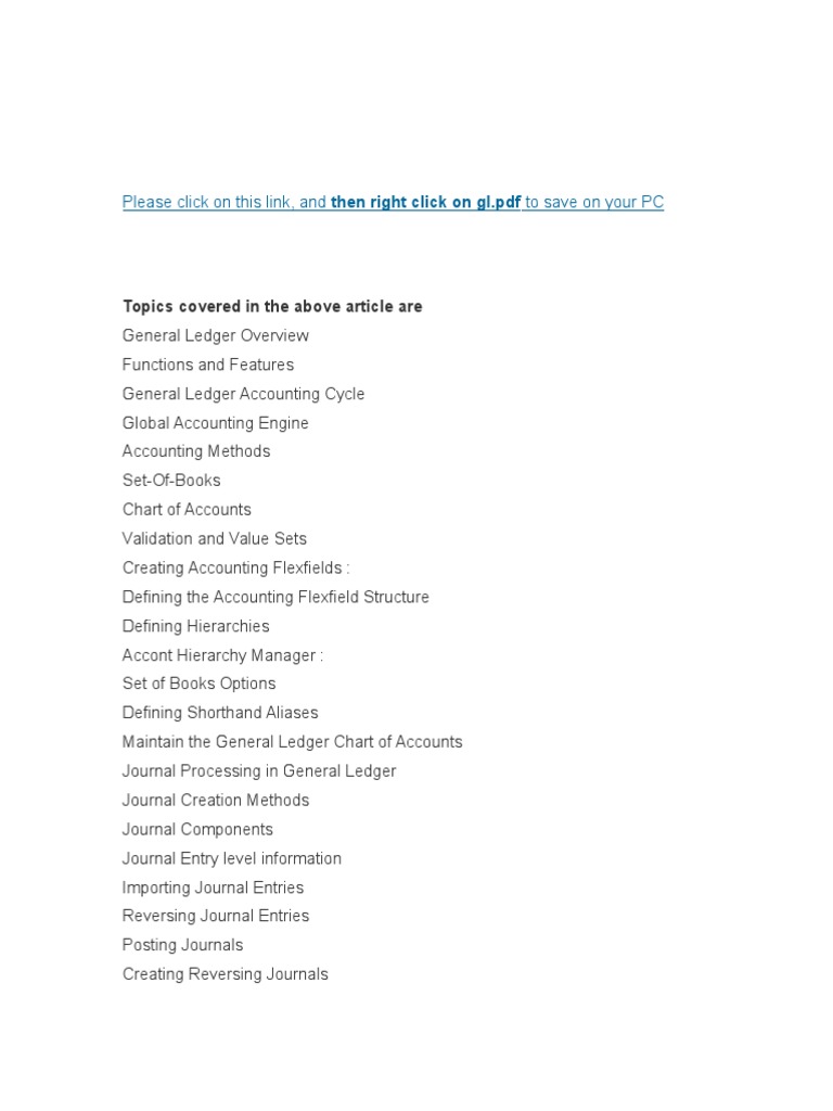 GL Setup List | PDF | Consolidation (Business) | Oracle Database