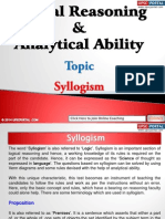 Logical Reasoning and Analytical Ability Syllogism 140401024135 Phpapp01 PDF