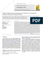  Oxidative Damage Increases Intracellular Free Calcium Concentration