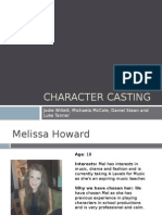 Character Casting: Jodie Willett, Michaela Mccole, Daniel Stean and Luke Tanner