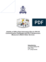 Viability of Office Data Automation Plan For PN V/S Communication Challenges and PN IT Infrastructure Measures To Match Sister Services
