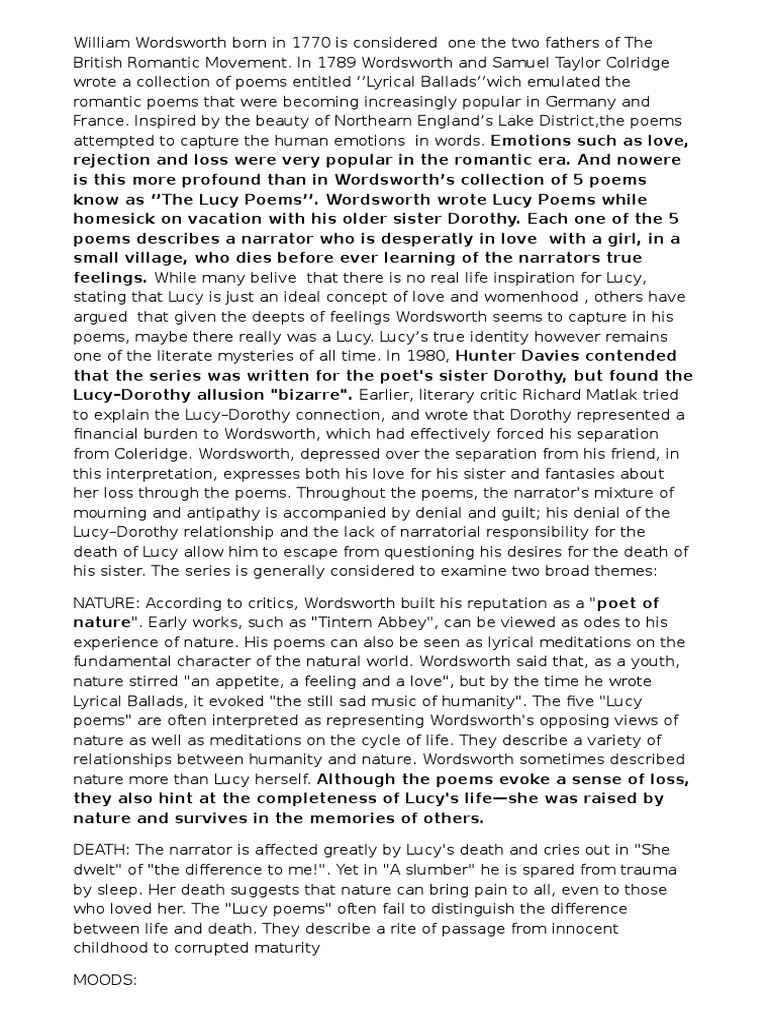 William wordsworth research paper image