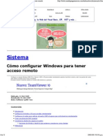 Windows - Cómo Configurar Windows para Tener Acceso Remoto