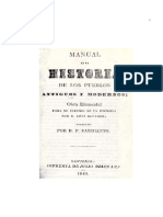 Manual de La Historia de Los Pueblos Antiguos y Modernos Obra Elemental para El Estudio de La Historia 0