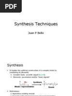 Synthesis Techniques: Juan P Bello