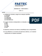 Eletricidade Lista 1.1