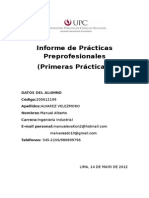 Informe de Practicas LAN Perú S.a. 2012