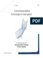 The Finite Element Method For The Analysis of Linear Systems y y