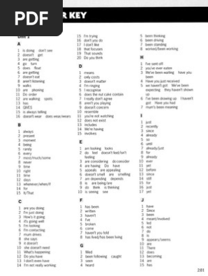 Destination C1 C2 Answer Keys | PDF