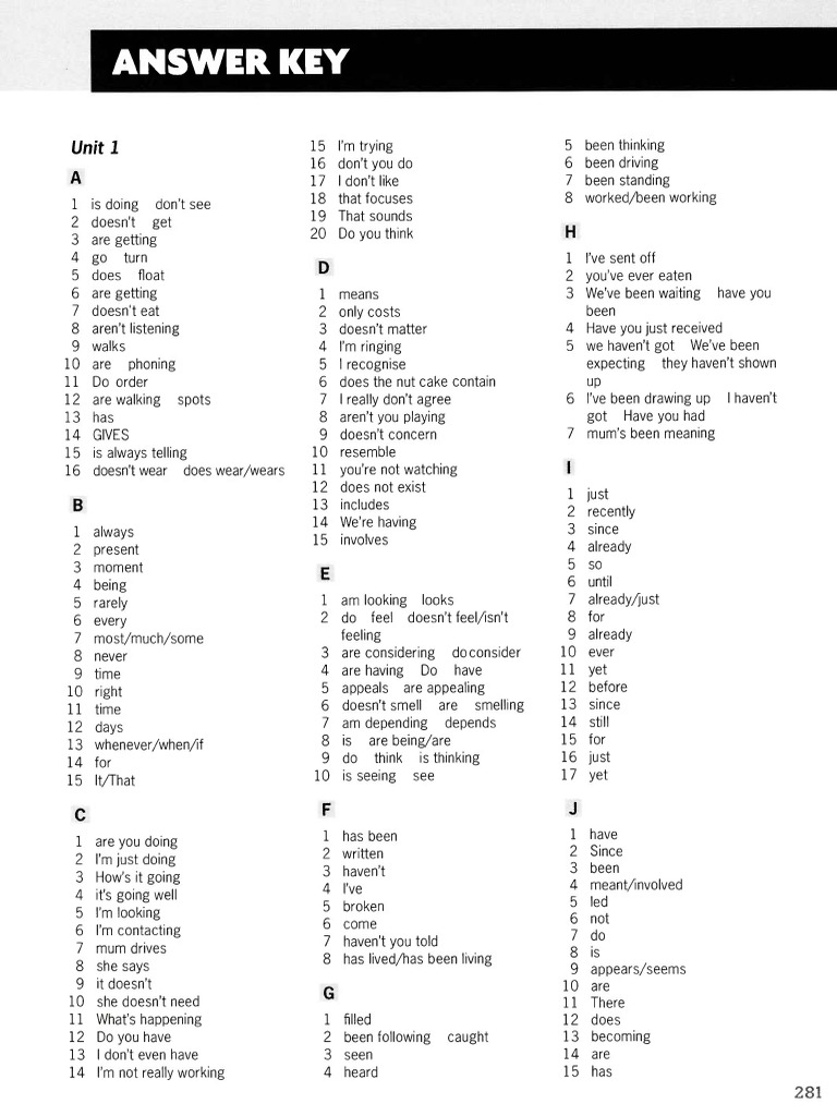 Destination C1 C2 Answer Keys | PDF