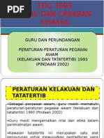 Peraturan-Peraturan Pegawai Awam (Kelakuan Dan Tatatertib) 1993 (Pindaan 2002)