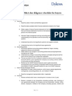 Thornton M&a Due Diligence Checklist