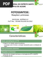 Aula - Fotossíntese