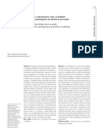 Adolescentes: Conhecimentos Sobre Sexualidade Antes e Após A Participação em Oficinas de Prevenção