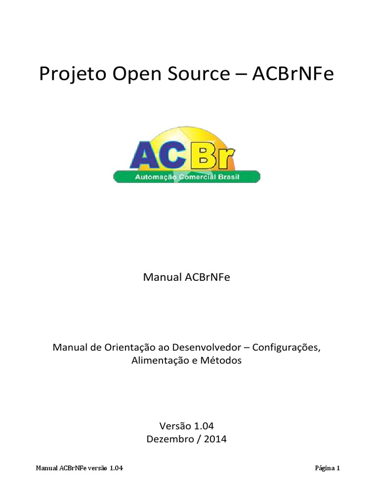 Layout de Impressão NFS-e Sefaz DF - ACBrNFSe - Projeto ACBr