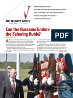 Can The Russians Endure The Faltering Ruble?: The Trumpet Weekly The Trumpet Weekly