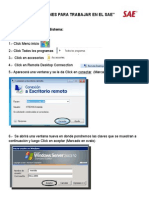Intrucciones Para Trabajar en El Sae