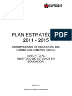 Plan Estratégico 2011-2015 Observatorio de Educación de Uninorte