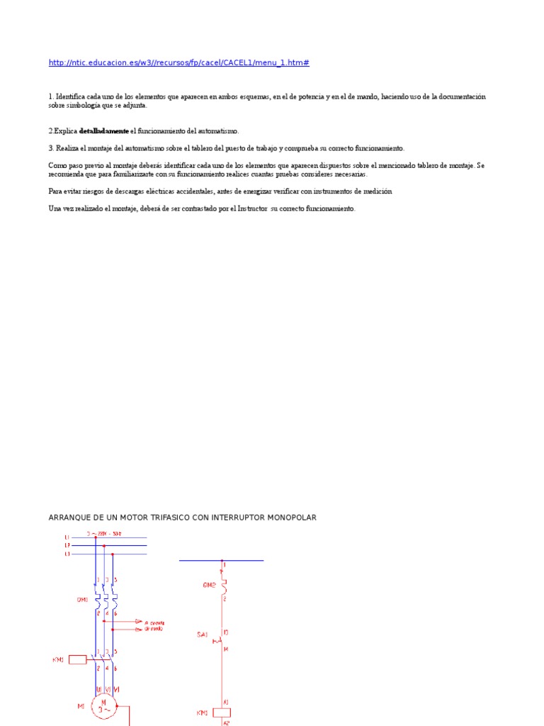 Automatismos y Simbología en CACEL 1.0 | PDF