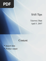 Download SAS Tips by zhanxw SN25684 doc pdf